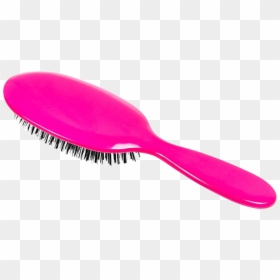 Pink Hair Brush Png, Transparent Png - hairbrush png