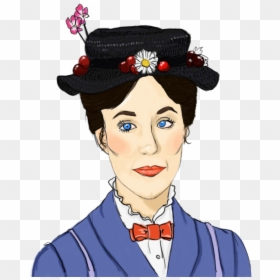 Julie Andrews Mary Poppins Hat, HD Png Download - geisha png