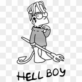 Lil Peep Hellboy Bart, HD Png Download - hellboy png