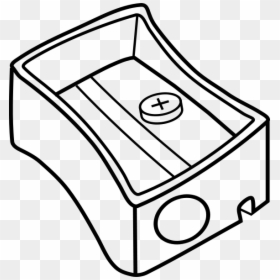 Sharpener Black And White, HD Png Download - pencil sharpener png