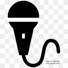 Microphone Silhouette Clip Art, HD Png Download - megaphone clipart png