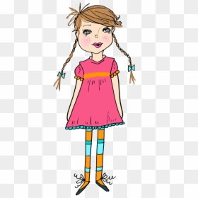 Transparent Little Girl Clipart, HD Png Download - thinking clipart png