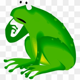 Thinking Frog Clipart, HD Png Download - thinking clipart png