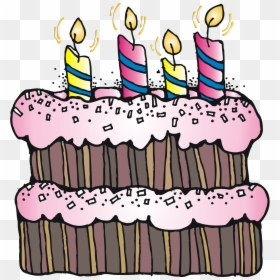 4th Birthday Cake Clipart, HD Png Download - birthday cake clip art png