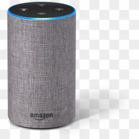 Alexa Speaker White, HD Png Download - amazon echo logo png