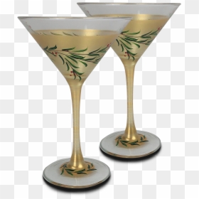Martini Glass, HD Png Download - gold garland png