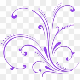 Purple Scroll Clipart, HD Png Download - scroll work png