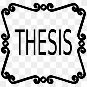 Thesis Clipart, HD Png Download - scroll work png