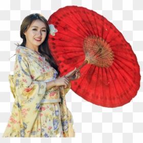Japanese Girl Kimono Png, Transparent Png - kimono png