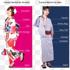 Yukata Kinchaku Bag, HD Png Download - kimono png