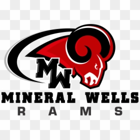 Mineral Wells Rams Logo, HD Png Download - ram head png