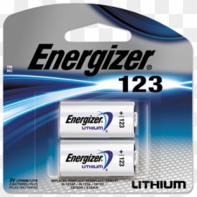 123 Lithium Battery, HD Png Download - energizer logo png