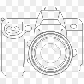 Canon Dslr Camera Drawing, HD Png Download - nikon png