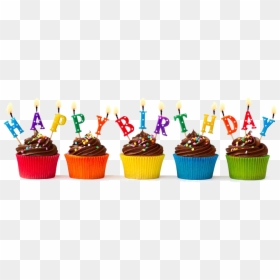 Happy Birthday Cupcakes, HD Png Download - birthday gift png
