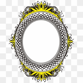 Frame Round Shape Png, Transparent Png - oval picture frame png
