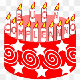 Red Birthday Cake Clipart, HD Png Download - birthday gift png