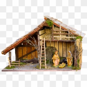 Christmas Crib House, HD Png Download - baby crib png