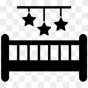 Baby Crib Icon Png, Transparent Png - baby crib png