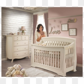 Natart Bella White Crib, HD Png Download - baby crib png