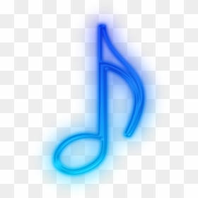 Transparent Blue Aesthetic Png, Png Download - music note.png