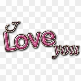 Love You Logo Png, Transparent Png - love word png