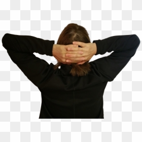 Back Of Head Png Transparent, Png Download - person sitting back view png