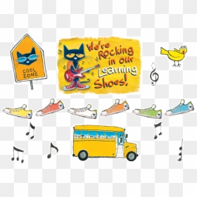 Pete The Cat Learning Shoes, HD Png Download - cool banner png