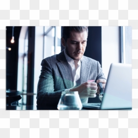 Businessperson, HD Png Download - person sitting back view png