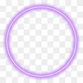 Purple Neon Circle Png, Transparent Png - neon grid png