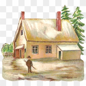 Farmer House Png, Transparent Png - house graphic png