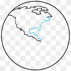 Earth Drawing, HD Png Download - earth outline png