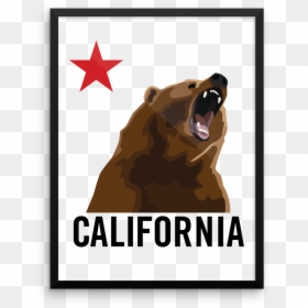 Grizzly Bear, HD Png Download - bear outline png