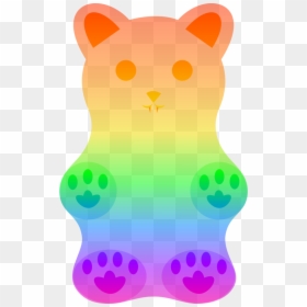 Transparent Background Gummy Bear, HD Png Download - bear outline png
