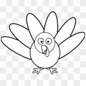 Turkey Clip Art Black, HD Png Download - feather outline png