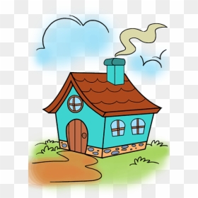 Cute House Cartoon Drawing, HD Png Download - house drawing png