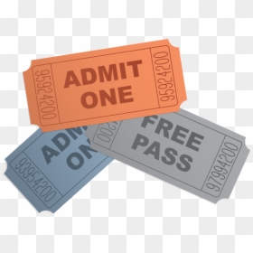 Movie Ticket Clipart Transparent, HD Png Download - ticket clipart png
