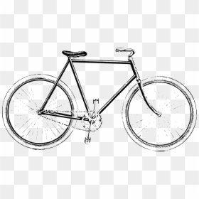 Bike Clipart Drawing, HD Png Download - bicycle clipart png