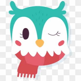 Cute Animal Winter Clipart, HD Png Download - animals clipart png