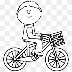Bicycle Clip Art Black And White, HD Png Download - bicycle clipart png
