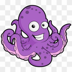Purple Octopus Clipart, HD Png Download - octopus clipart png