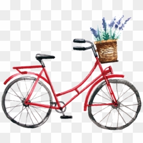 Painting Background Vector In Freepik, HD Png Download - bicycle clipart png