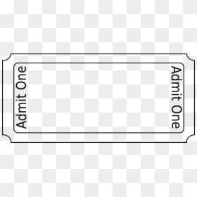 Black And White Tickets, HD Png Download - ticket clipart png