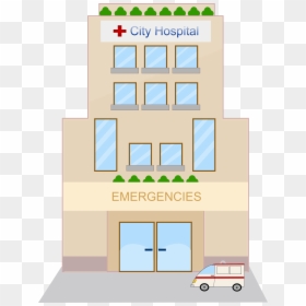 Clipart Hospital Building, HD Png Download - buildings clipart png