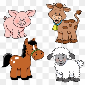 Printable Farm Animal Clipart, HD Png Download - animals clipart png