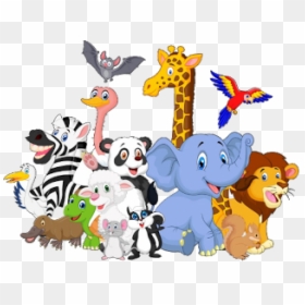 Animal Cartoon Transparent Background, HD Png Download - animals clipart png