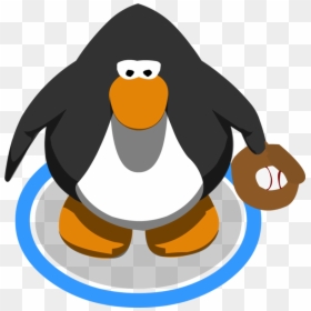 Club Penguin Yellow Penguin, HD Png Download - baseball glove clipart png