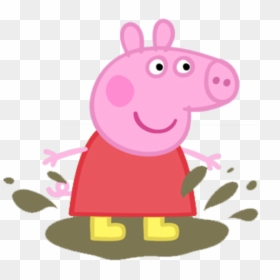 Peppa Pig In Mud Png, Transparent Png - daddy pig png