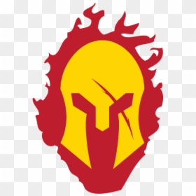 Spartan Helmet Logo Png, Transparent Png - flame decal png