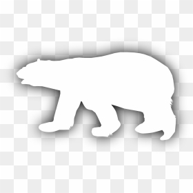 Polar Bear Silhouette Clip Art, HD Png Download - bear icon png