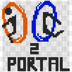 Grid Minecraft Pixel Art, HD Png Download - portal turret png